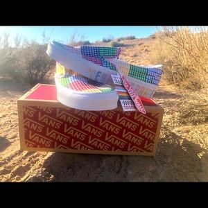 Vans slip-ons (pride) women’s 6 (men’s 4.5)